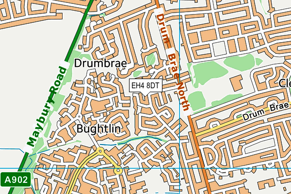 EH4 8DT map - OS VectorMap District (Ordnance Survey)