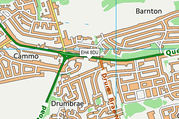 EH4 8DU map - OS VectorMap District (Ordnance Survey)