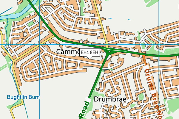 EH4 8EH map - OS VectorMap District (Ordnance Survey)