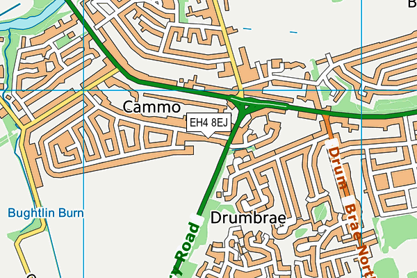 EH4 8EJ map - OS VectorMap District (Ordnance Survey)