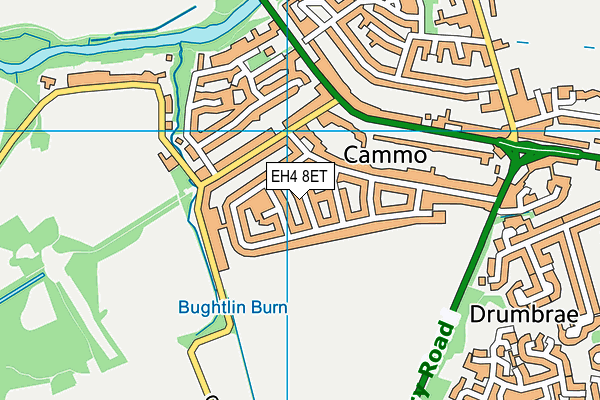 EH4 8ET map - OS VectorMap District (Ordnance Survey)