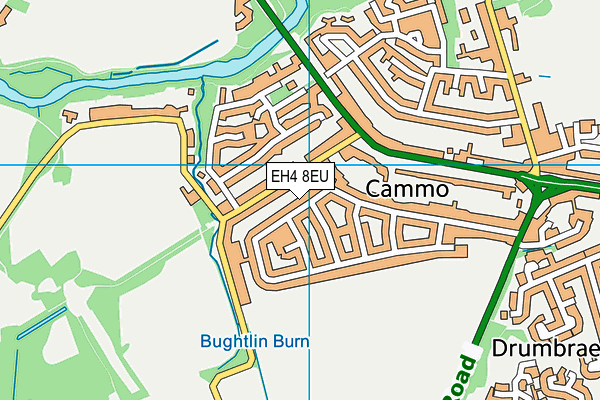 EH4 8EU map - OS VectorMap District (Ordnance Survey)