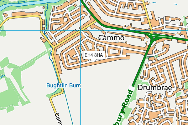 EH4 8HA map - OS VectorMap District (Ordnance Survey)