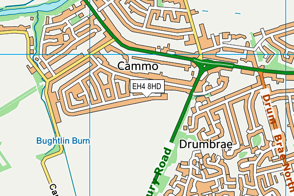 EH4 8HD map - OS VectorMap District (Ordnance Survey)