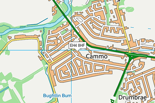 EH4 8HF map - OS VectorMap District (Ordnance Survey)