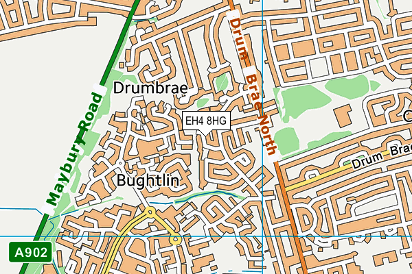 EH4 8HG map - OS VectorMap District (Ordnance Survey)