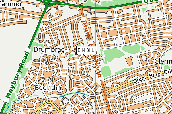 EH4 8HL map - OS VectorMap District (Ordnance Survey)