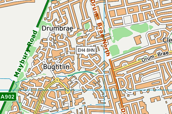 EH4 8HN map - OS VectorMap District (Ordnance Survey)