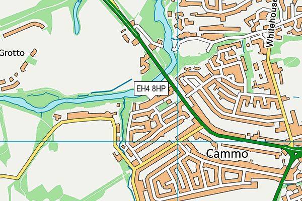 EH4 8HP map - OS VectorMap District (Ordnance Survey)