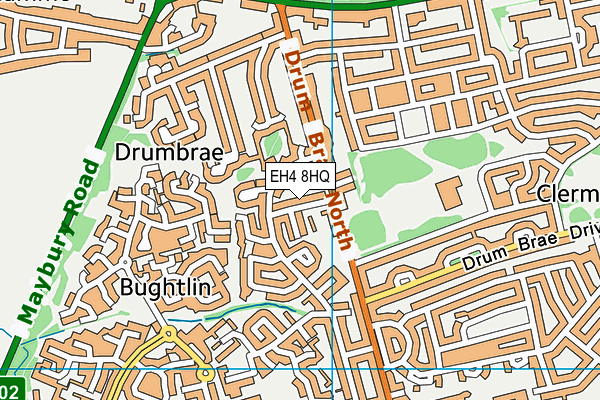 EH4 8HQ map - OS VectorMap District (Ordnance Survey)