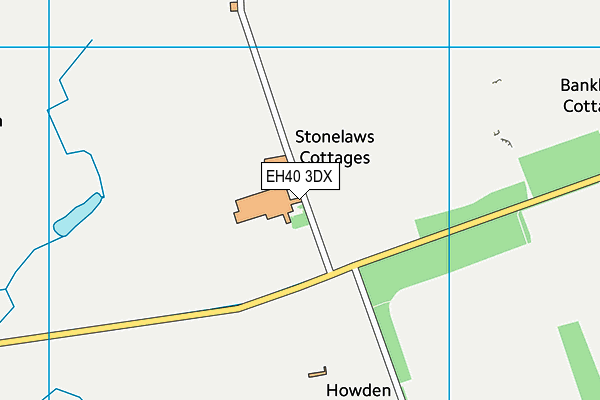 EH40 3DX map - OS VectorMap District (Ordnance Survey)