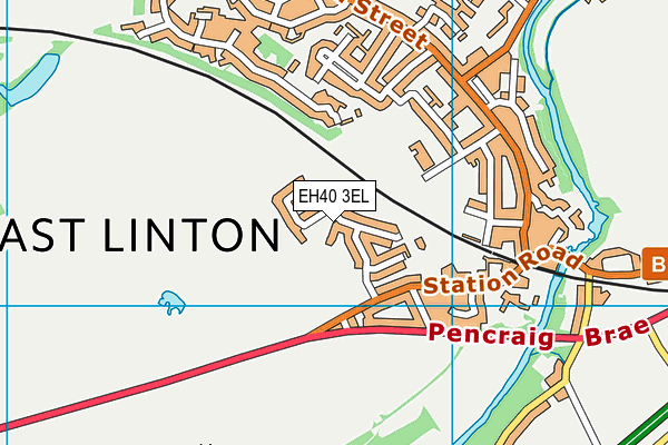 EH40 3EL map - OS VectorMap District (Ordnance Survey)