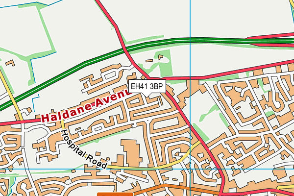 EH41 3BP map - OS VectorMap District (Ordnance Survey)