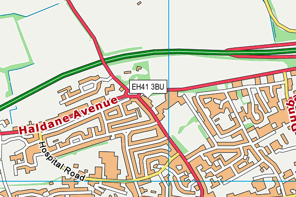 EH41 3BU map - OS VectorMap District (Ordnance Survey)