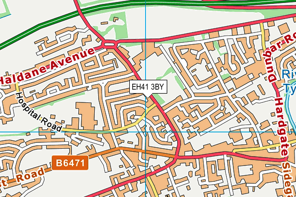 EH41 3BY map - OS VectorMap District (Ordnance Survey)