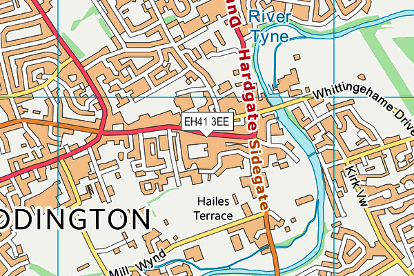 EH41 3EE map - OS VectorMap District (Ordnance Survey)