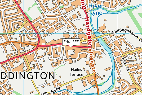 EH41 3EF map - OS VectorMap District (Ordnance Survey)