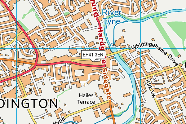 EH41 3ER map - OS VectorMap District (Ordnance Survey)