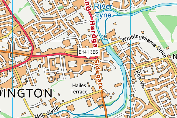 EH41 3ES map - OS VectorMap District (Ordnance Survey)