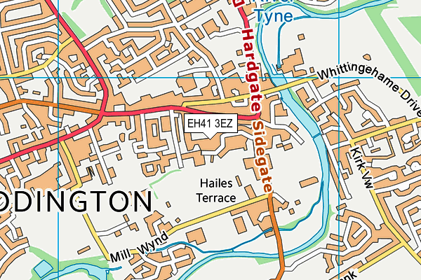 EH41 3EZ map - OS VectorMap District (Ordnance Survey)