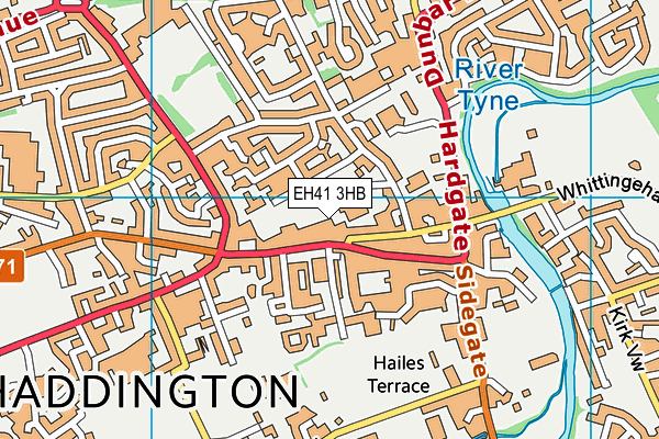 EH41 3HB map - OS VectorMap District (Ordnance Survey)