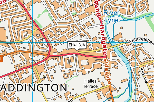 EH41 3JA map - OS VectorMap District (Ordnance Survey)