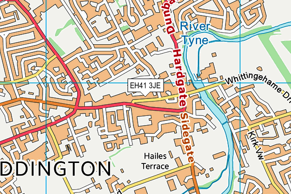 EH41 3JE map - OS VectorMap District (Ordnance Survey)