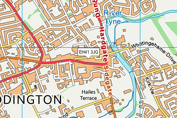 EH41 3JG map - OS VectorMap District (Ordnance Survey)