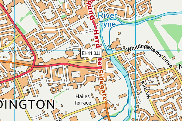 EH41 3JJ map - OS VectorMap District (Ordnance Survey)