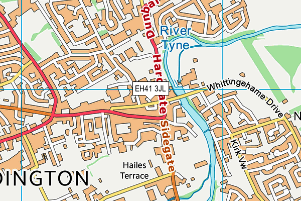 EH41 3JL map - OS VectorMap District (Ordnance Survey)