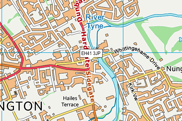 EH41 3JP map - OS VectorMap District (Ordnance Survey)