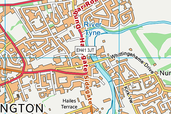 EH41 3JT map - OS VectorMap District (Ordnance Survey)