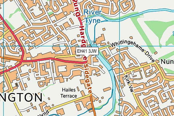 EH41 3JW map - OS VectorMap District (Ordnance Survey)