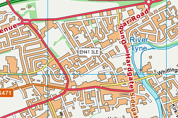 EH41 3LE map - OS VectorMap District (Ordnance Survey)
