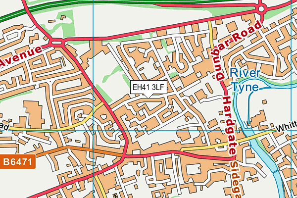 EH41 3LF map - OS VectorMap District (Ordnance Survey)