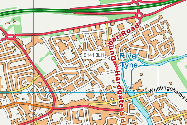 EH41 3LH map - OS VectorMap District (Ordnance Survey)