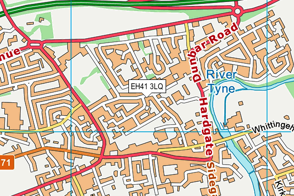 EH41 3LQ map - OS VectorMap District (Ordnance Survey)