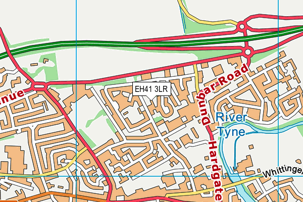 EH41 3LR map - OS VectorMap District (Ordnance Survey)