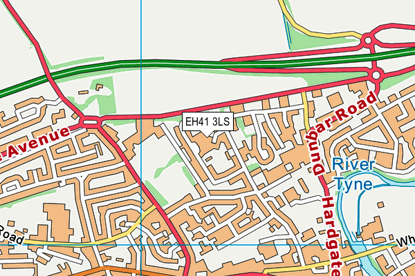 EH41 3LS map - OS VectorMap District (Ordnance Survey)