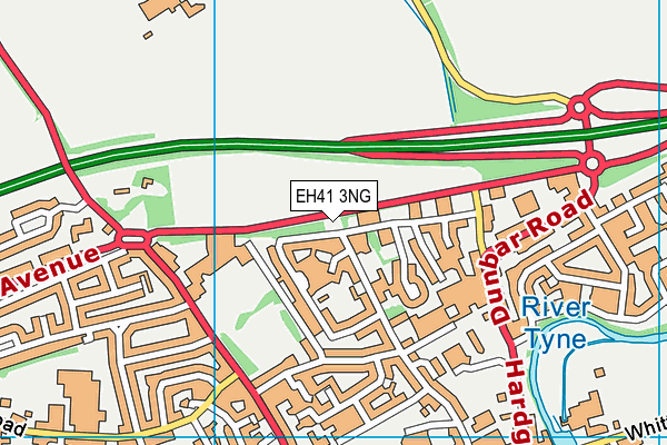 EH41 3NG map - OS VectorMap District (Ordnance Survey)