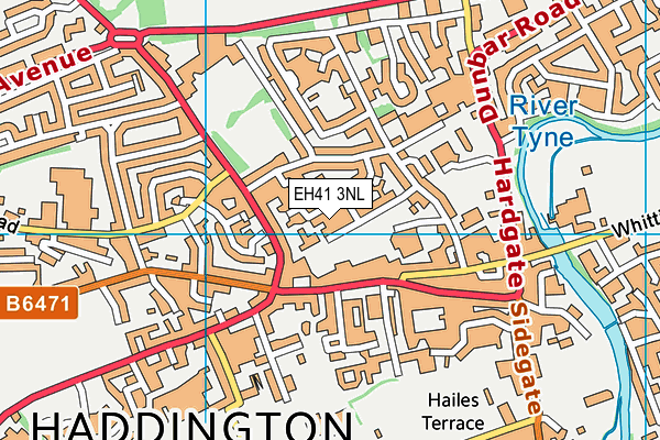 EH41 3NL map - OS VectorMap District (Ordnance Survey)