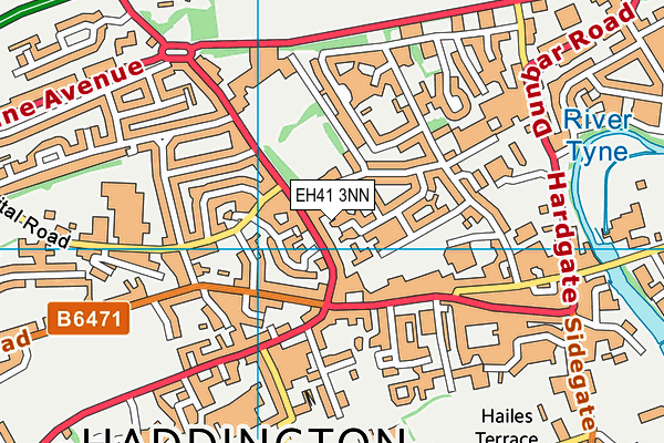 EH41 3NN map - OS VectorMap District (Ordnance Survey)