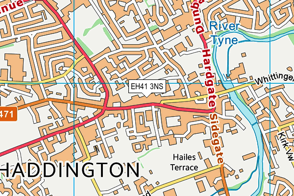 EH41 3NS map - OS VectorMap District (Ordnance Survey)