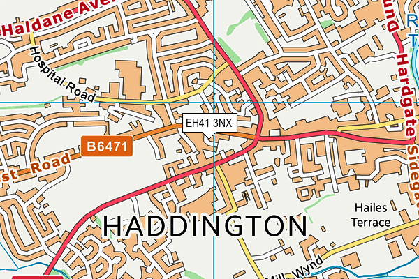 EH41 3NX map - OS VectorMap District (Ordnance Survey)