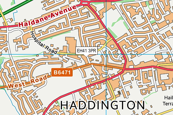 EH41 3PR map - OS VectorMap District (Ordnance Survey)