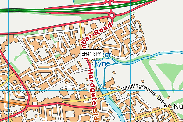 EH41 3PY map - OS VectorMap District (Ordnance Survey)