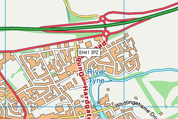 EH41 3PZ map - OS VectorMap District (Ordnance Survey)