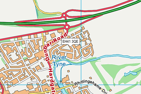 EH41 3QE map - OS VectorMap District (Ordnance Survey)