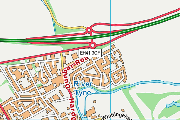 EH41 3QF map - OS VectorMap District (Ordnance Survey)