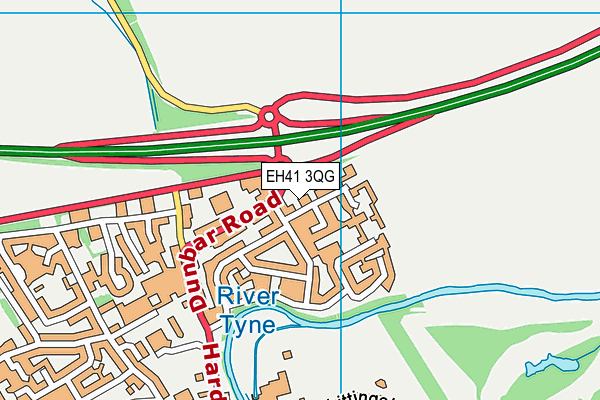 EH41 3QG map - OS VectorMap District (Ordnance Survey)